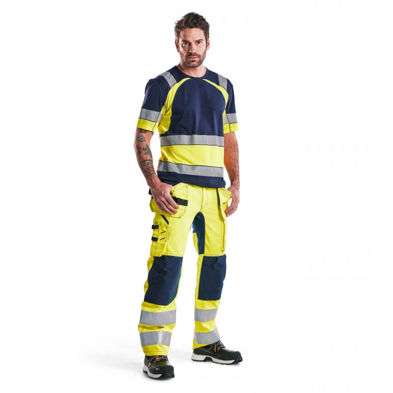 Werkbroek met stretch High Vis