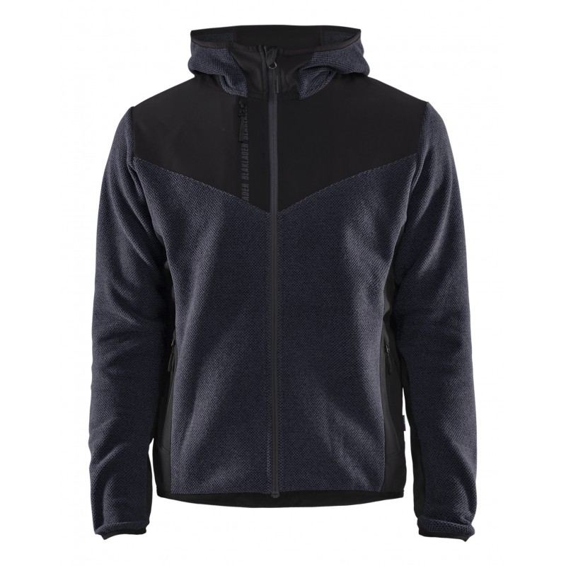 Gebreid jack met softshell