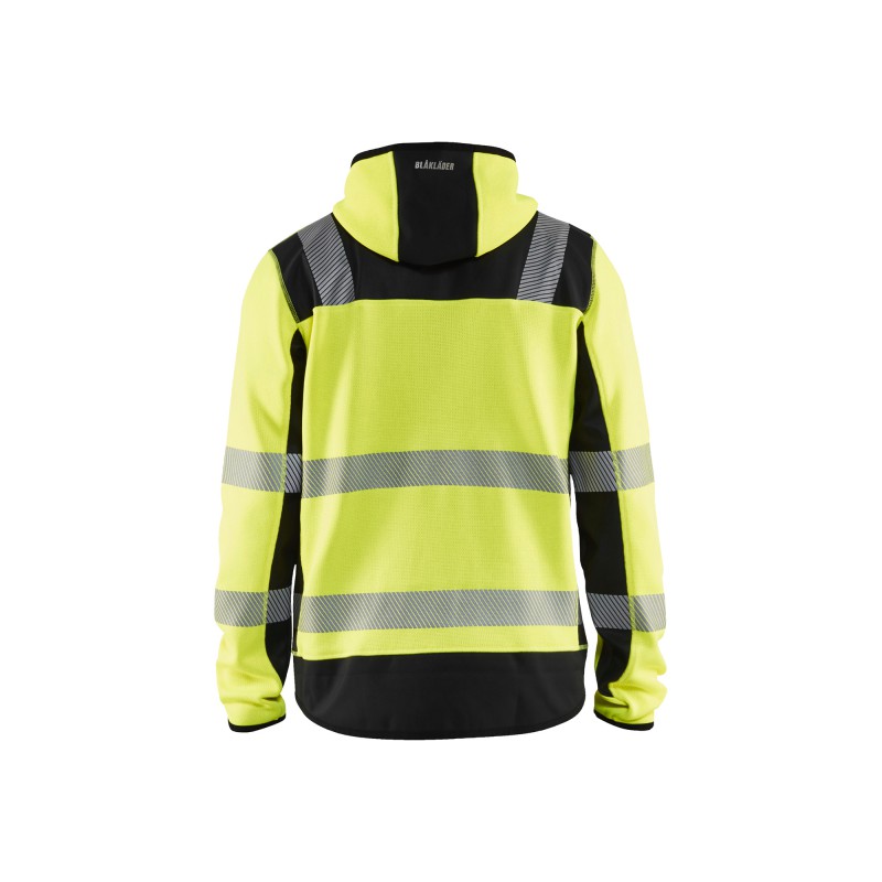 Gebreid vest met capuchon High Vis
