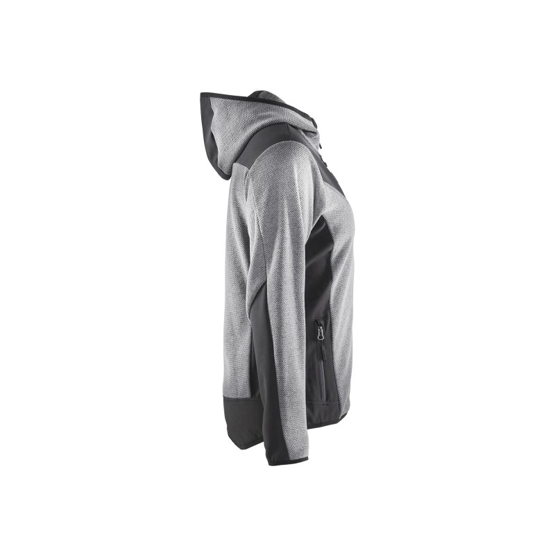 Gebreid damesjack met softshell