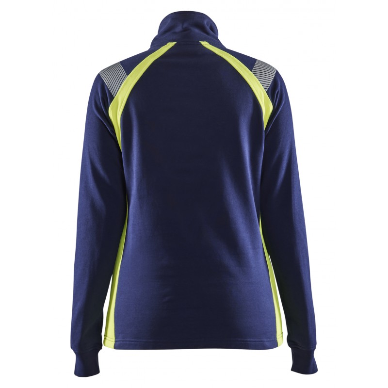 Dames sweatshirt halve rits Visible