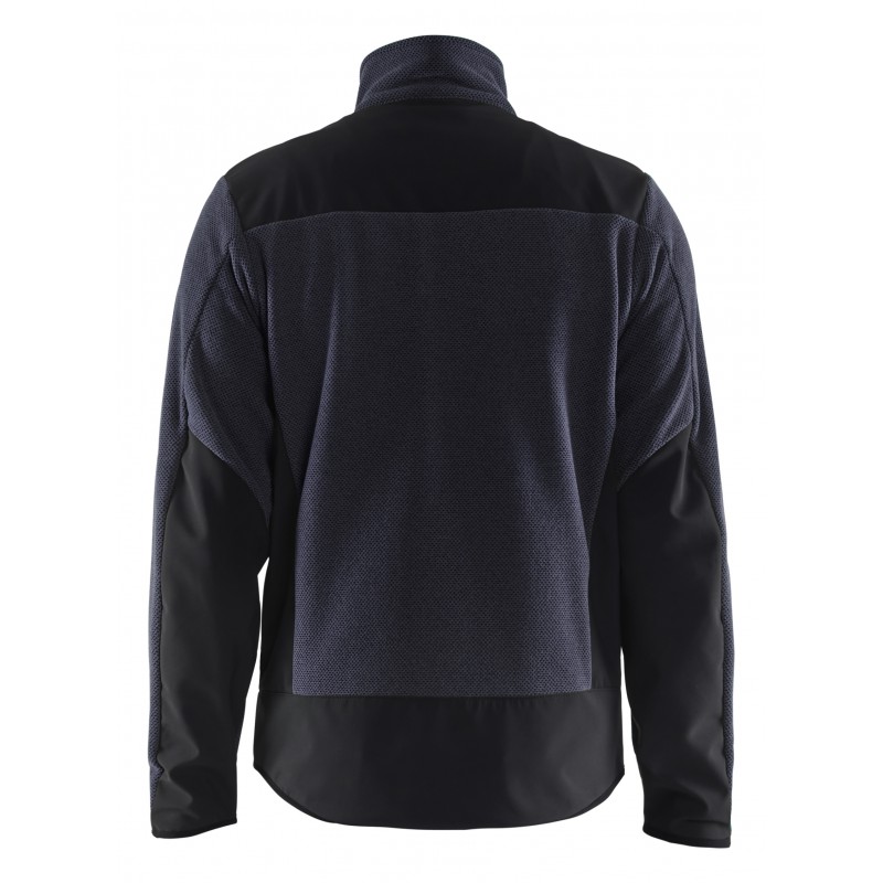 Gebreid vest met softshell
