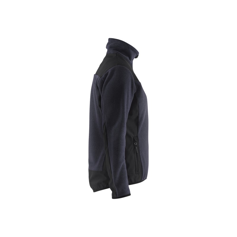 Dames gebreid vest met softshell