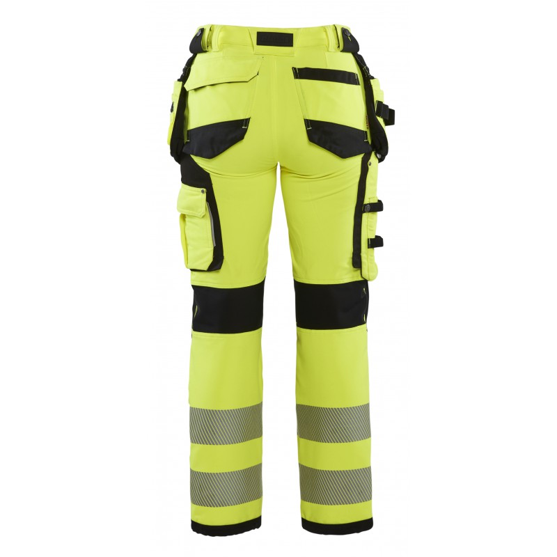 Dames High Vis 4-weg stretch werkbroek