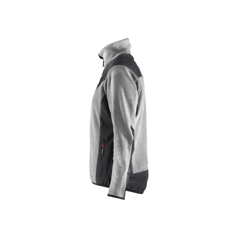 Dames gebreid vest met softshell