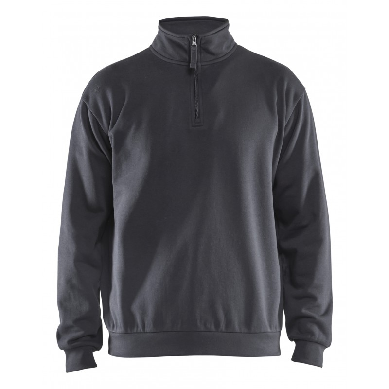 Sweatshirt met halve rits Sweatshirt met halve rits