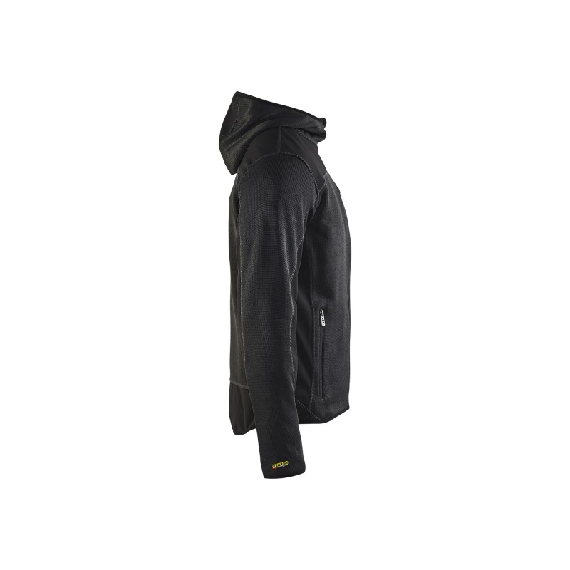 Gebreid vest met softshell