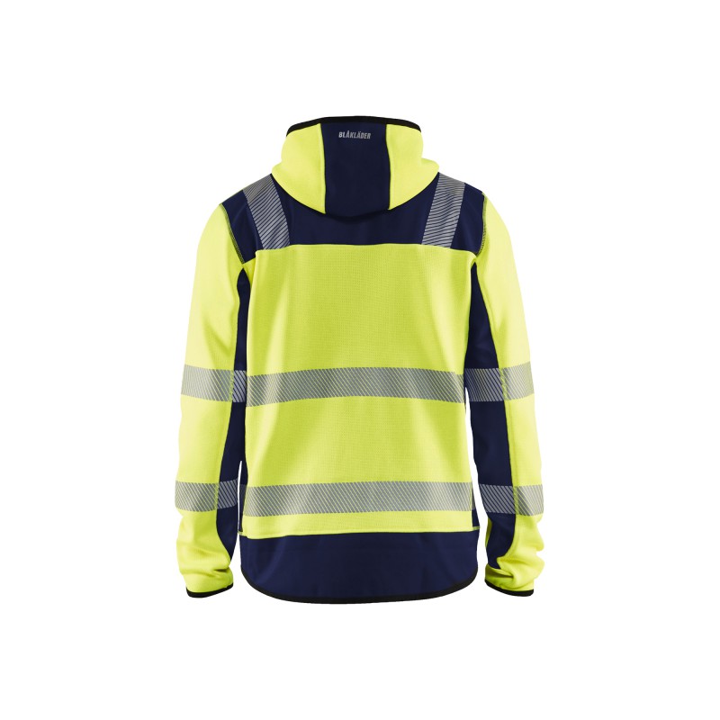 Gebreid vest met capuchon High Vis