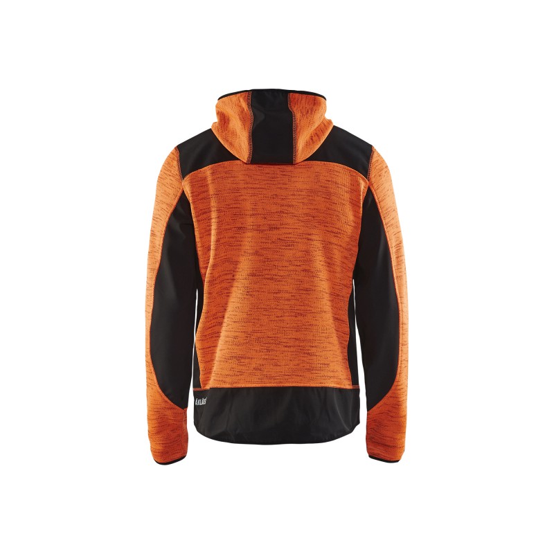 Gebreid vest met softshell