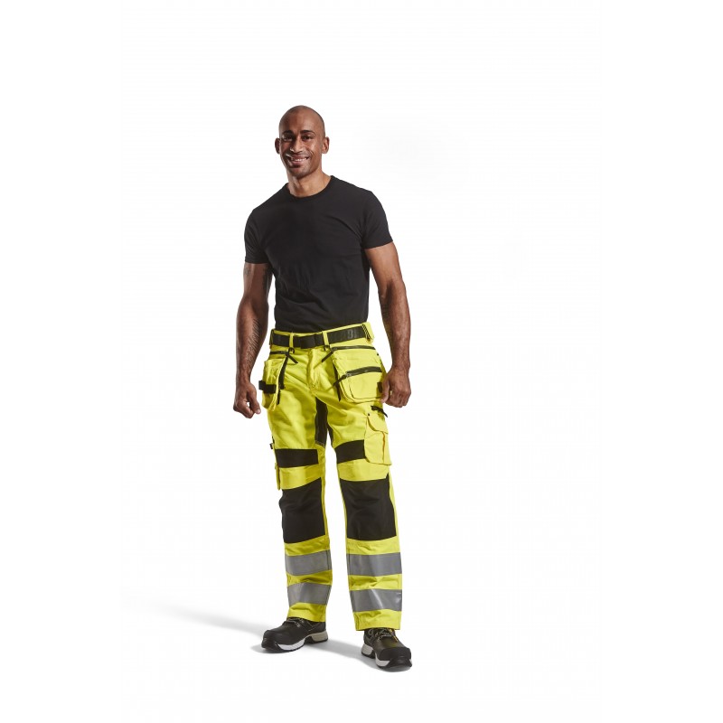 Werkbroek met stretch High Vis