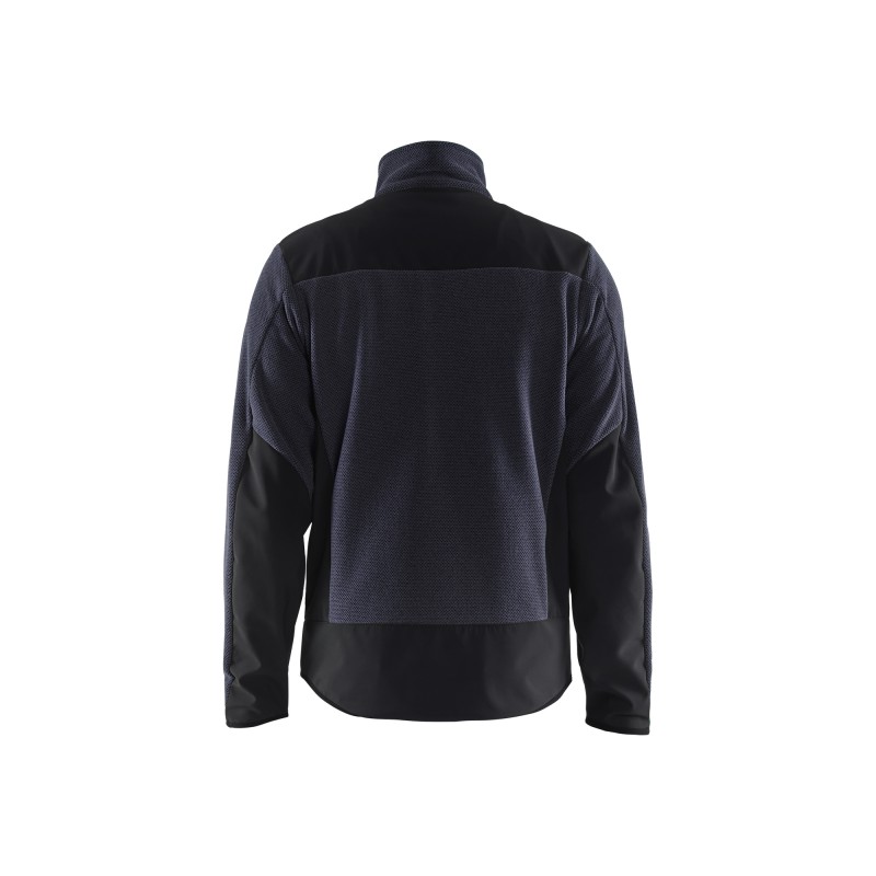 Gebreid vest met softshell