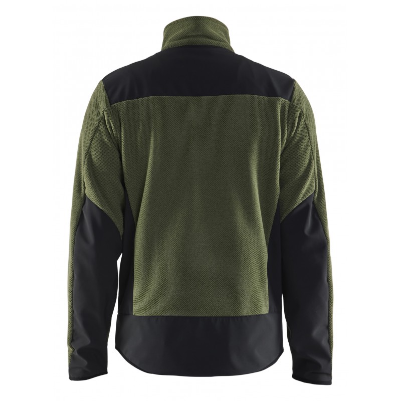 Gebreid vest met softshell