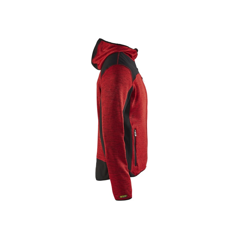 Gebreid vest met softshell