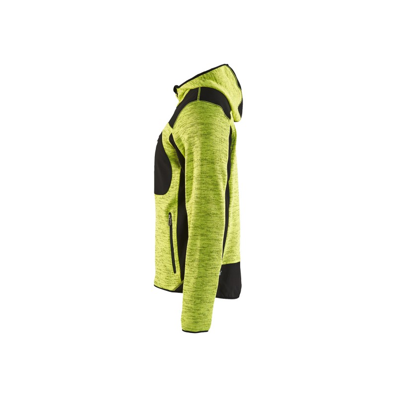 Gebreid vest met softshell