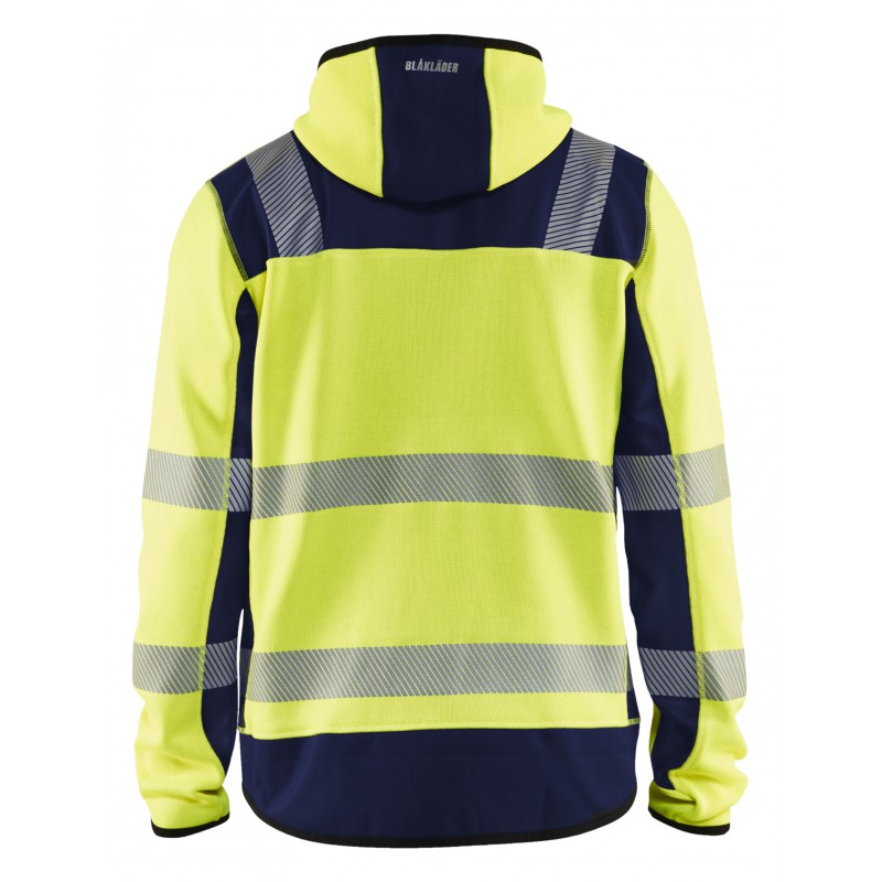 Gebreid vest met capuchon High Vis