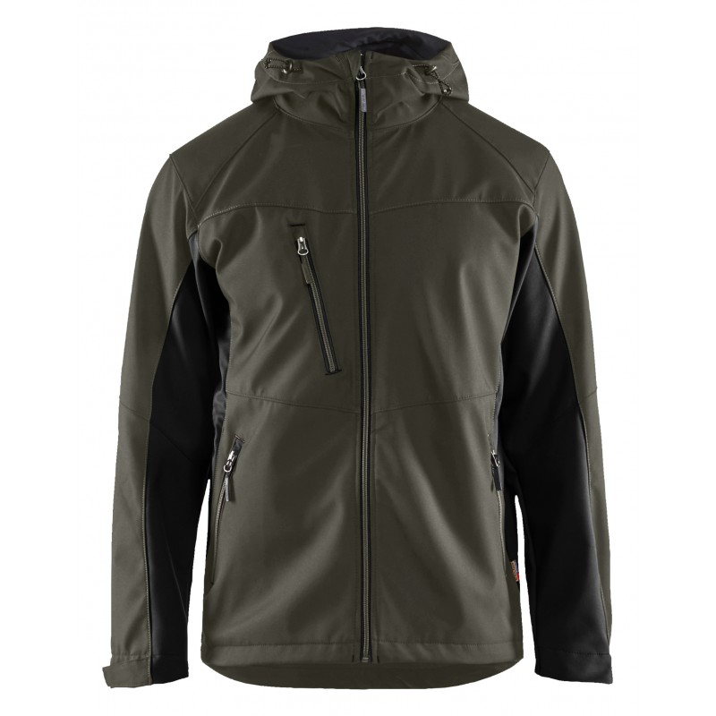 Softshell jack met capuchon