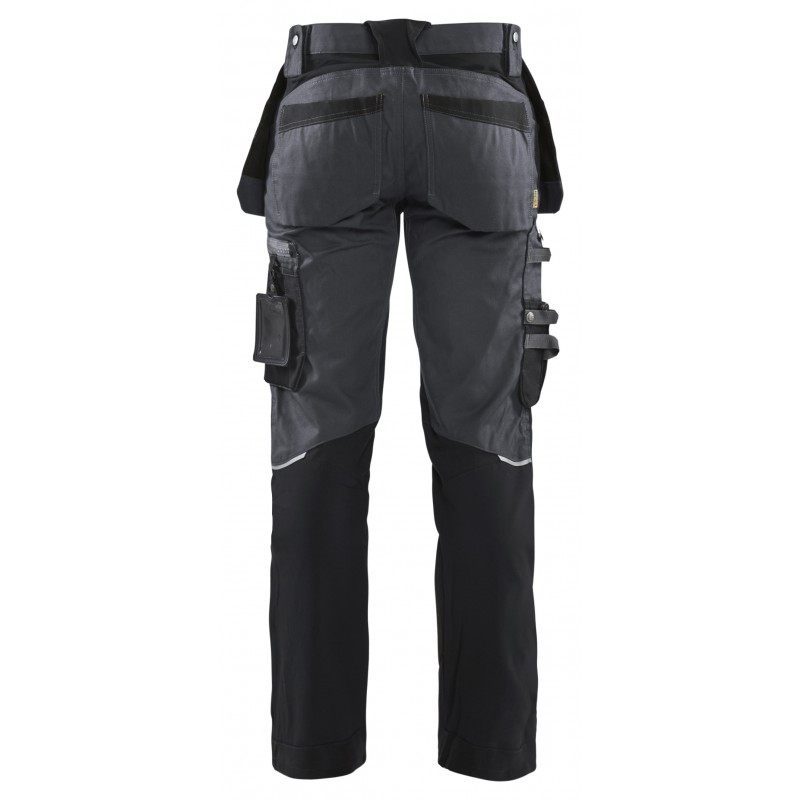 Werkbroek met stretchpanelen en spijkerzakken