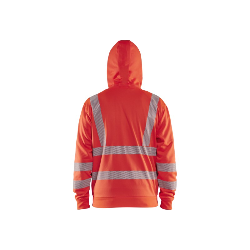 High Vis Hoodie met rits