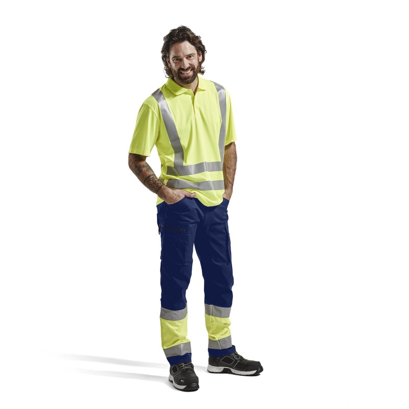 Werkbroek met stretch High Vis