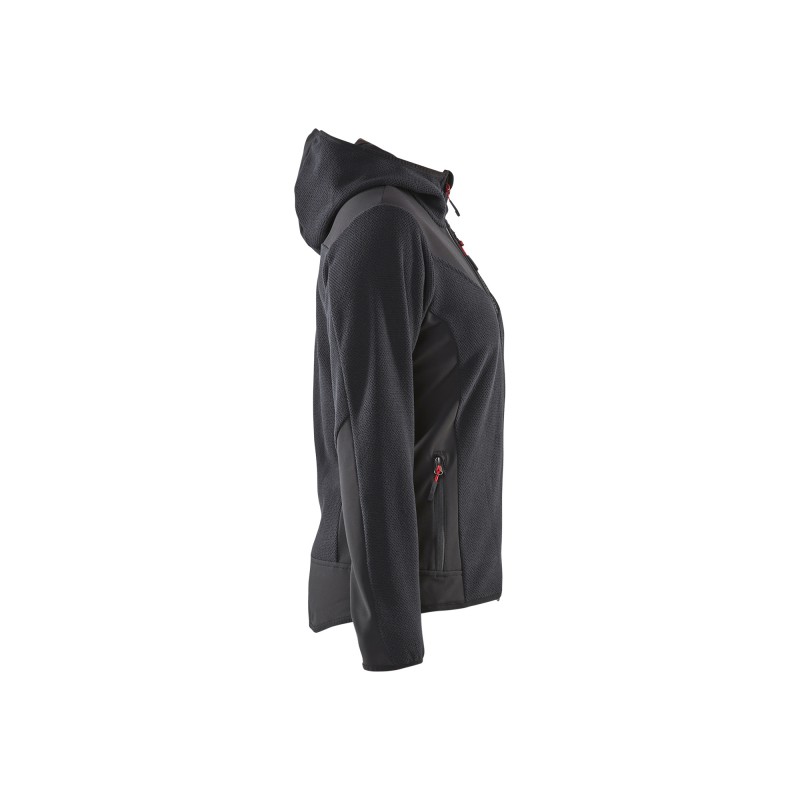 Gebreid damesjack met softshell