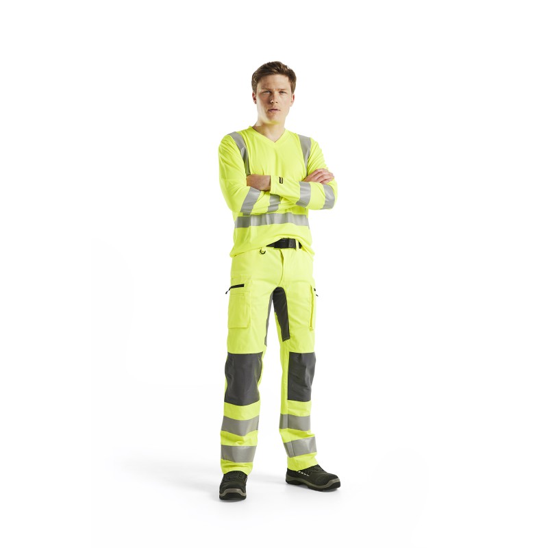 UV-T-shirt lange mouw High Vis