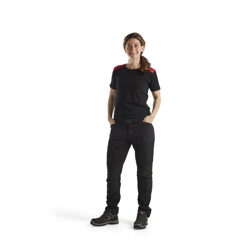 Dames T-shirt bi-colour Dames T-shirt bi-colour