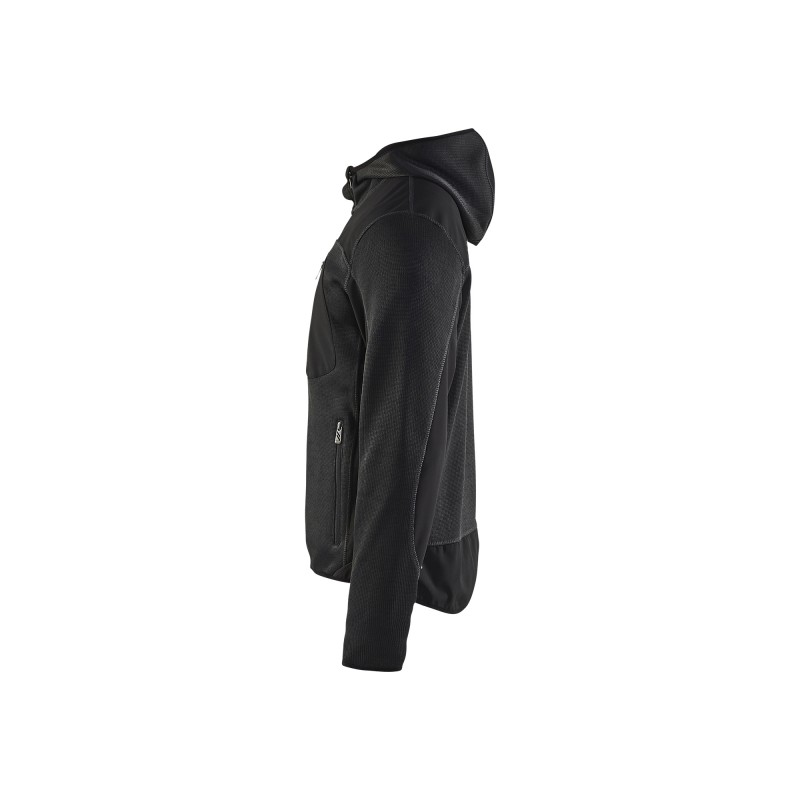 Gebreid vest met softshell
