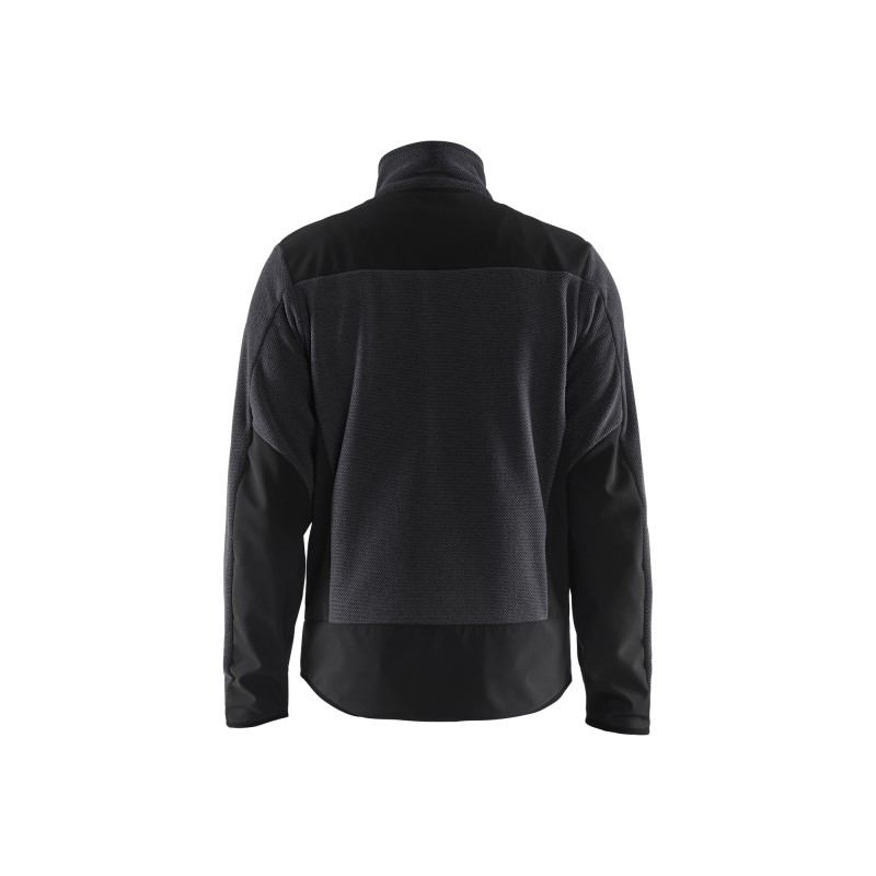 Gebreid vest met softshell