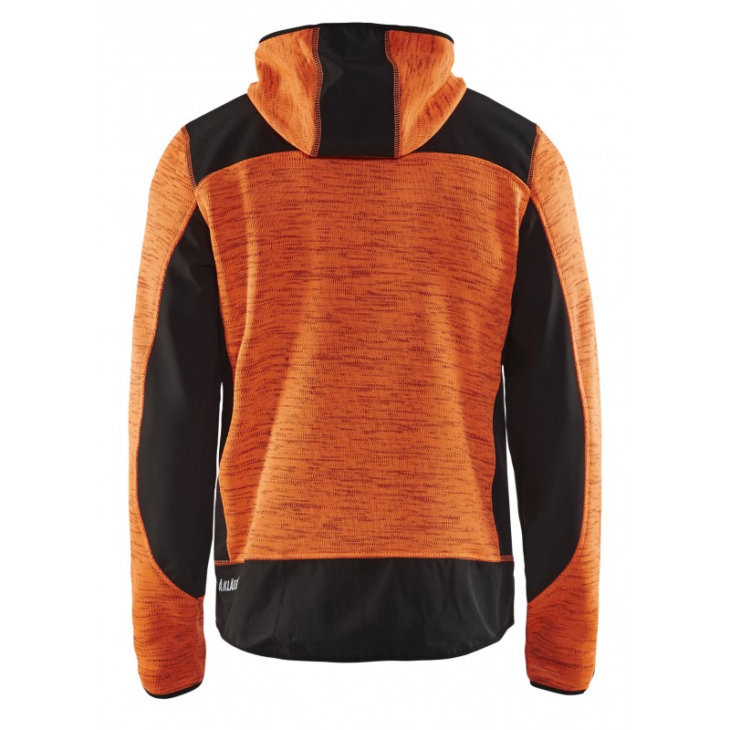 Gebreid vest met softshell