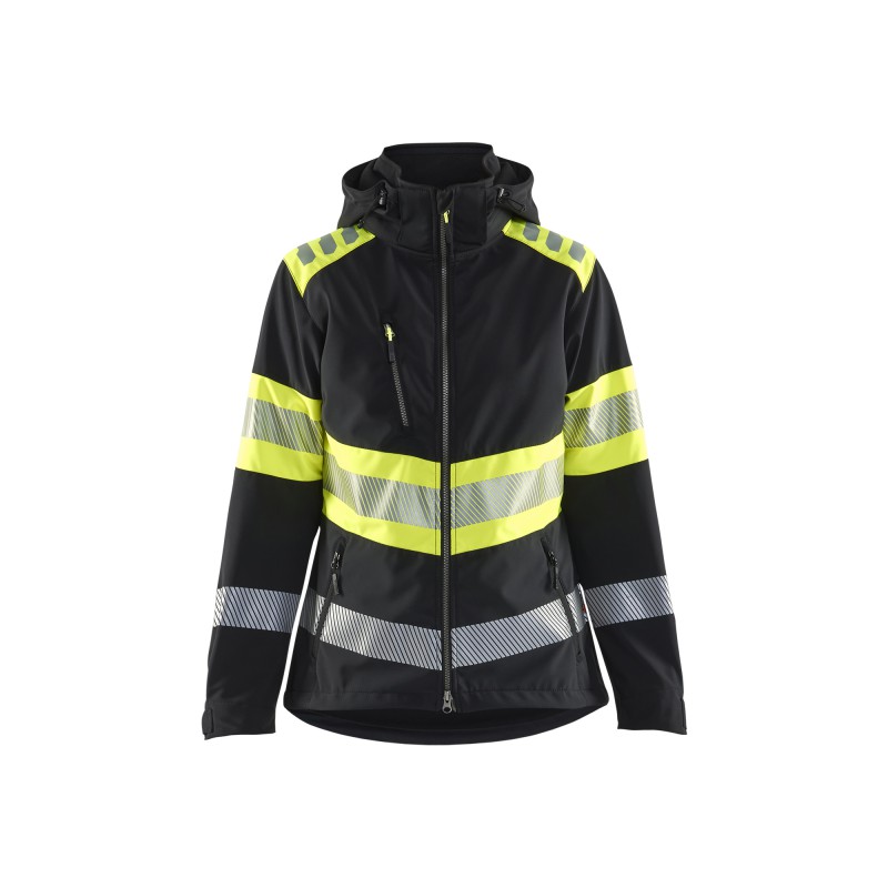 Dames Softshell Jack High Vis