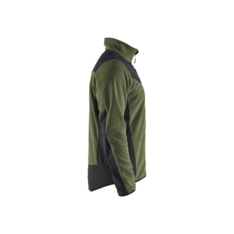 Gebreid vest met softshell