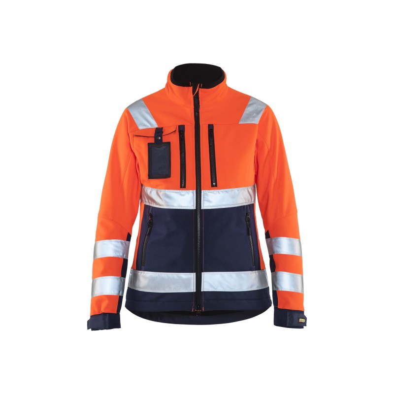 Dames Softshell jack High Vis