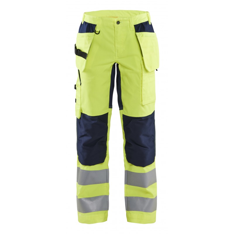 Dames werkbroek High Vis met stretch