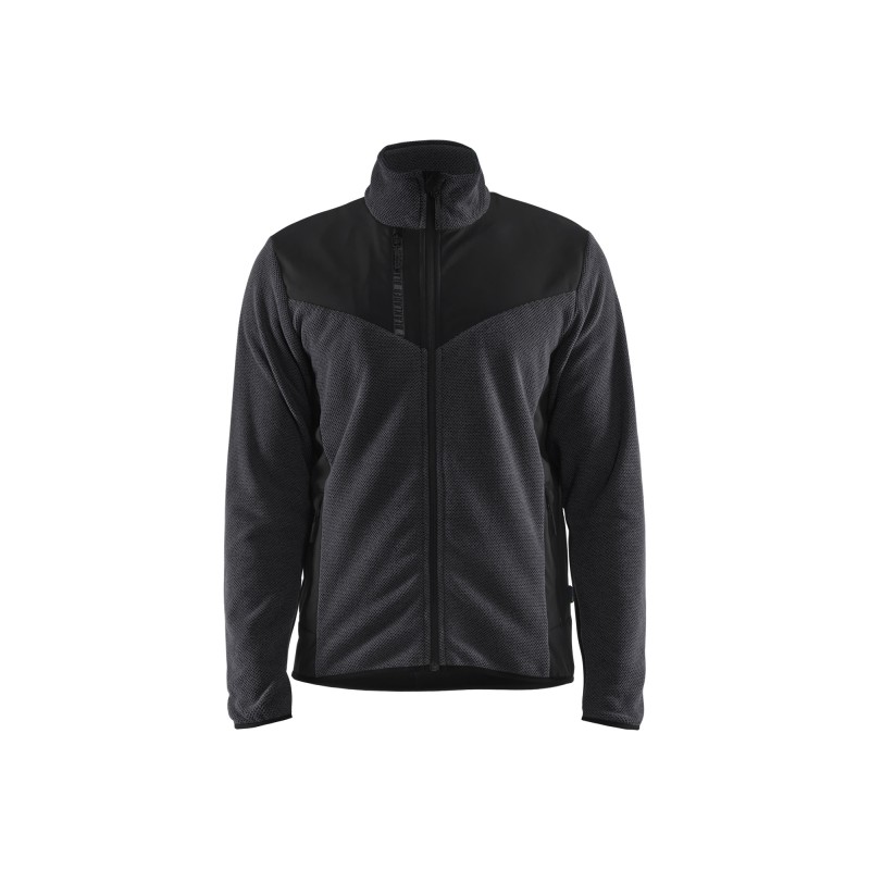 Gebreid vest met softshell