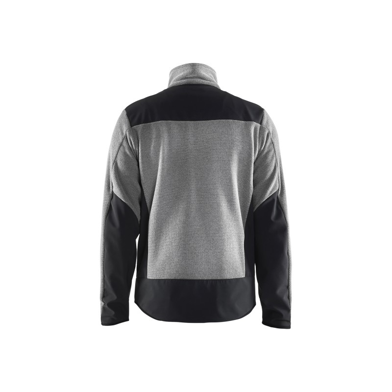 Gebreid vest met softshell