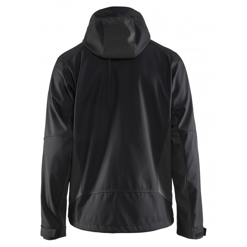 Softshell jack met capuchon