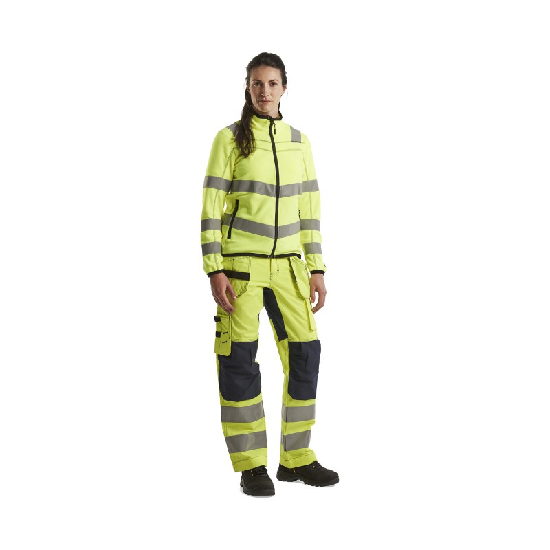 Dames Microfleecevest High Vis
