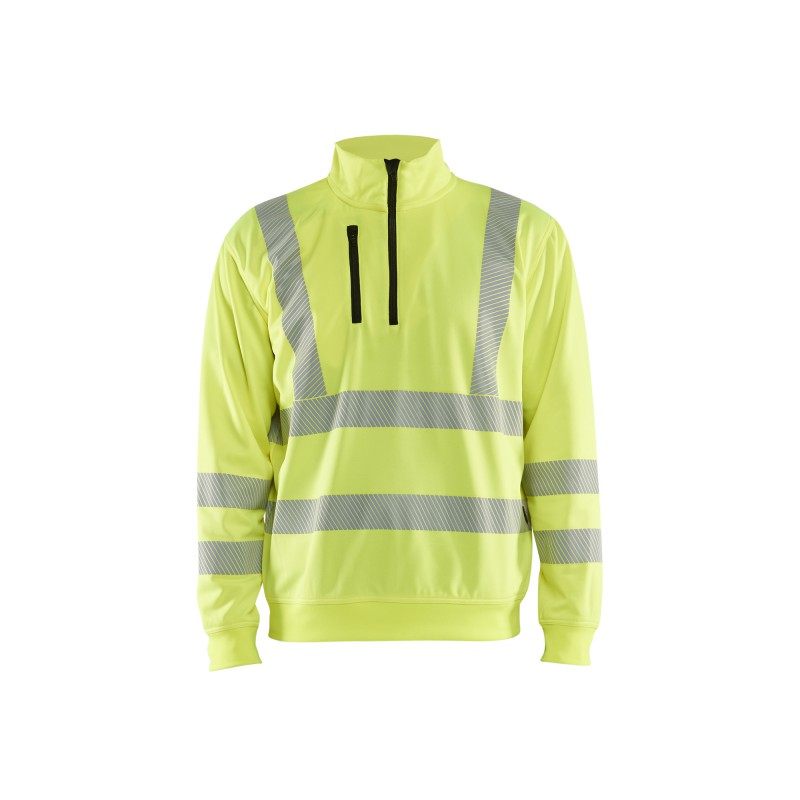 High Vis Sweatshirt halve rits