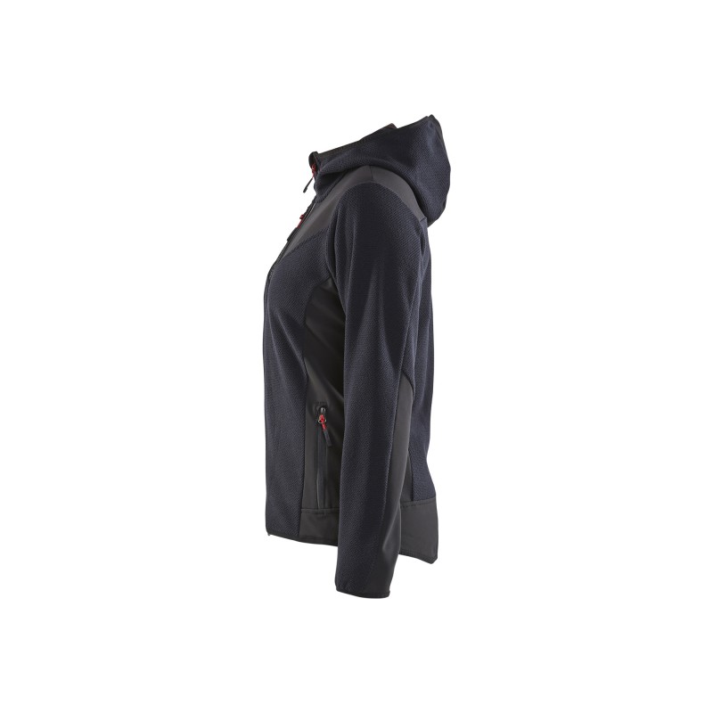 Gebreid damesjack met softshell