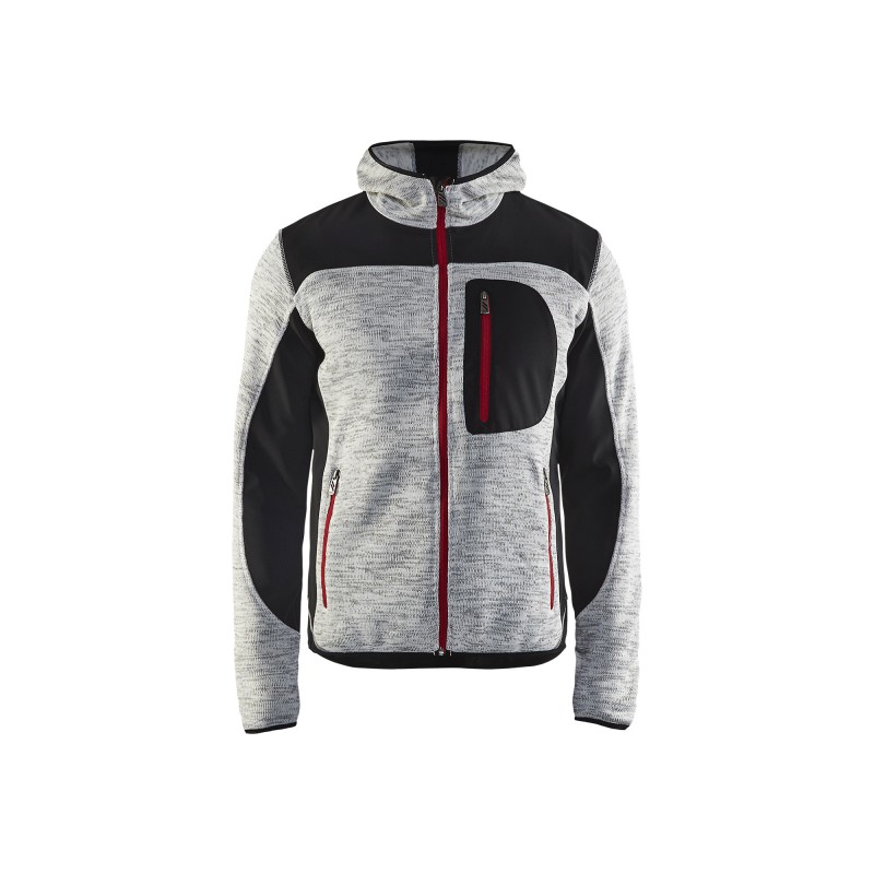 Gebreid vest met softshell