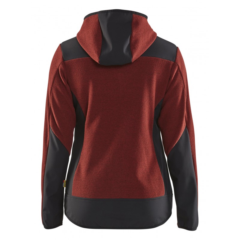 Gebreid damesjack met softshell