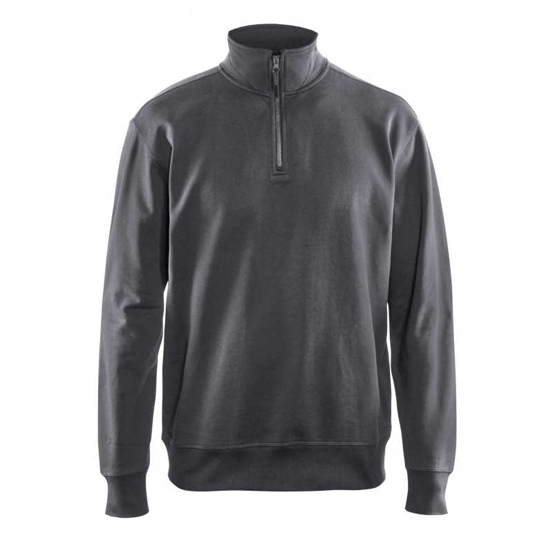 Sweatshirt met halve rits Sweatshirt met halve rits