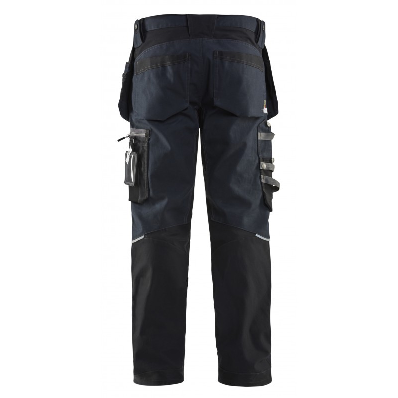 Werkbroek met stretchpanelen en spijkerzakken