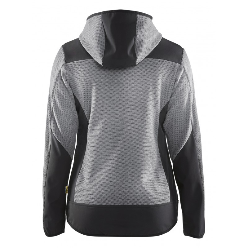 Gebreid damesjack met softshell