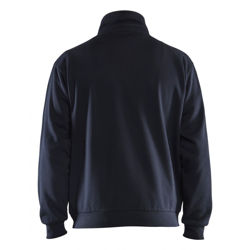 Sweatshirt met halve rits Sweatshirt met halve rits