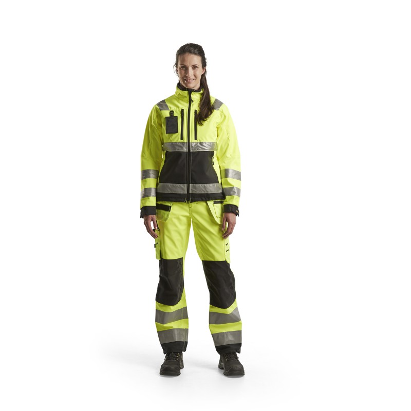 Dames Softshell jack High Vis