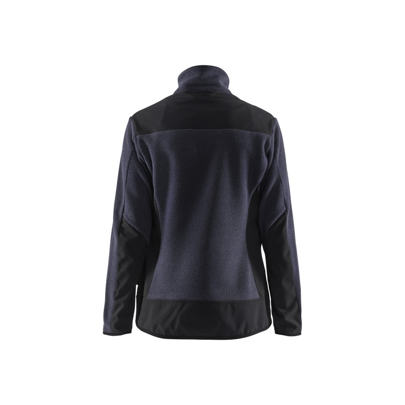 Dames gebreid vest met softshell