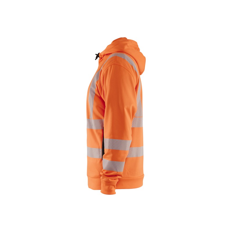 High Vis Hoodie met rits
