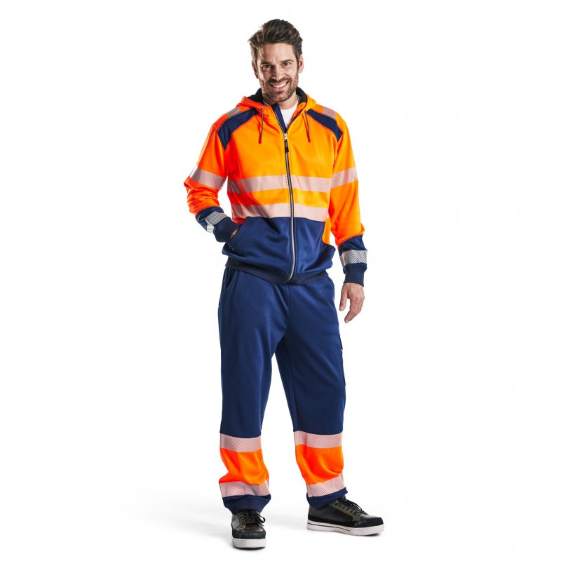 Hooded sweatshirt High Vis