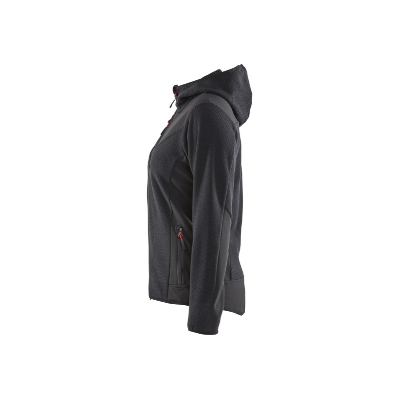 Gebreid damesjack met softshell